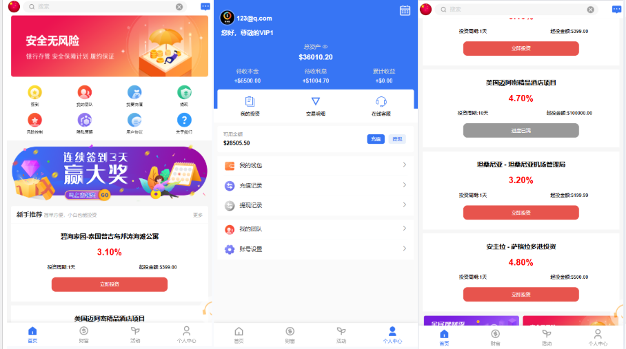 【会员免费】海外八国语言基金/海外项目投资金融/后端php/前端vue带源码