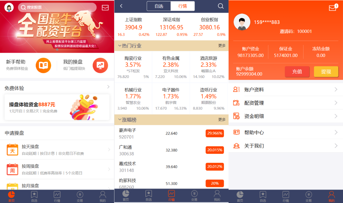 【会员免费】股票配资源码/联合创融股票配资平台源码/整站源码